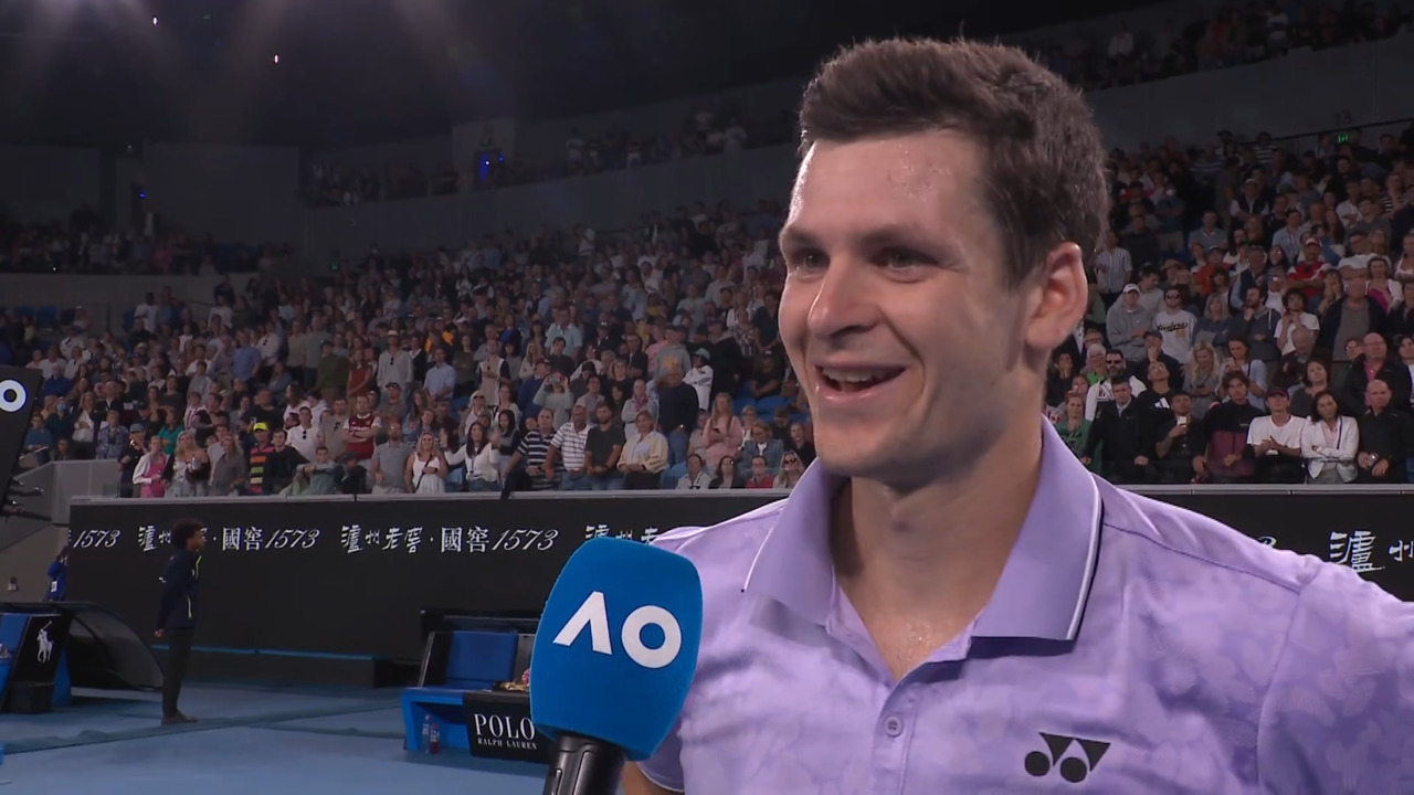 Hubert Hurkacz On Court Interview Australian Open Third Round Ao