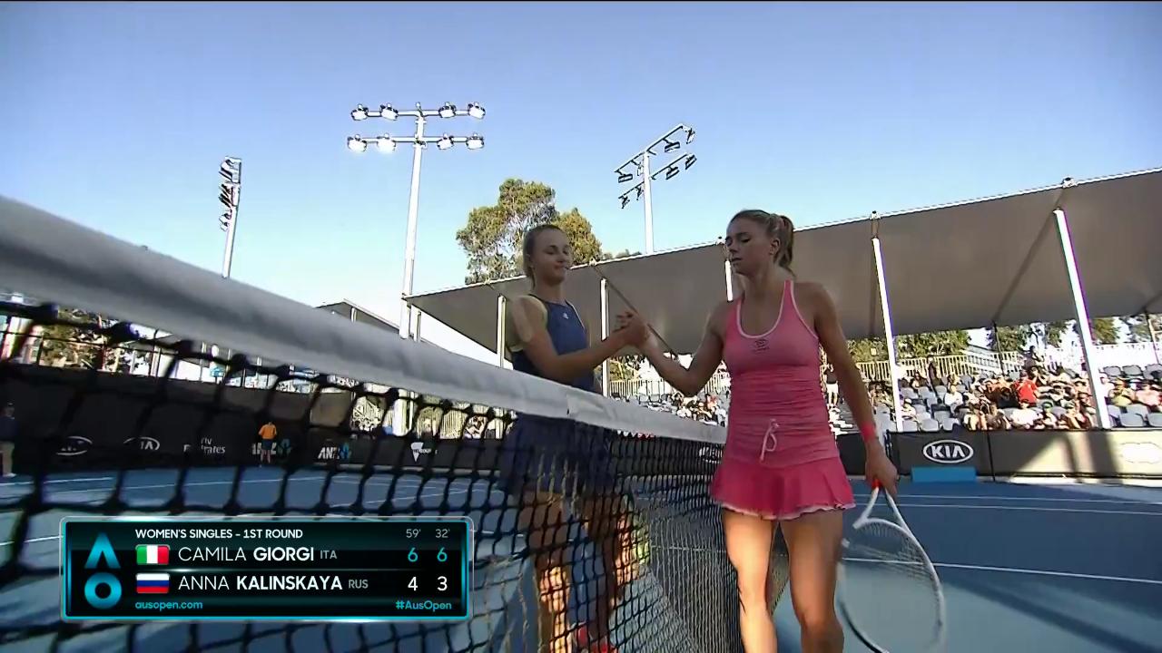 Camila def. Anna Kalinskaya match highlights (1R) AO