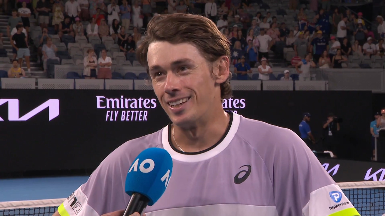 Alex de Minaur On-Court Interview | Australian Open 2023 First Round | AO