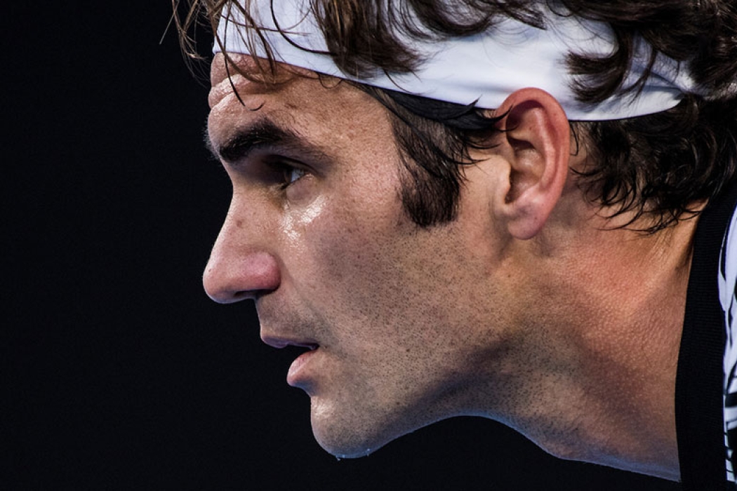 Roger Federer during the Australian Open 2017 men's final