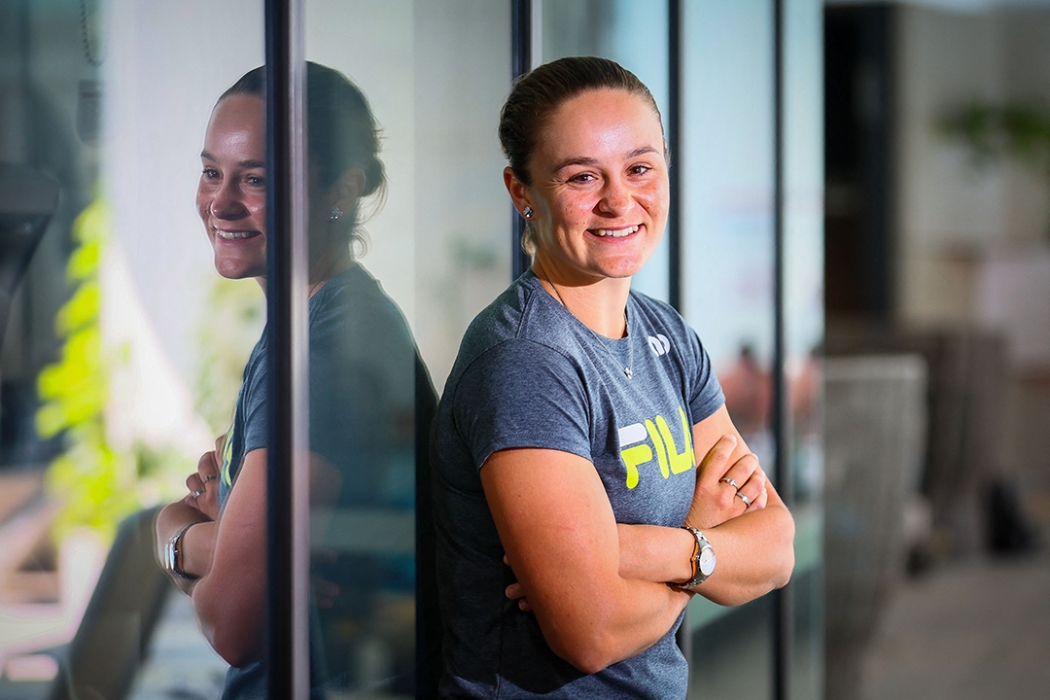 Ash Barty in Brisbane after announcing her retirement from professional tennis