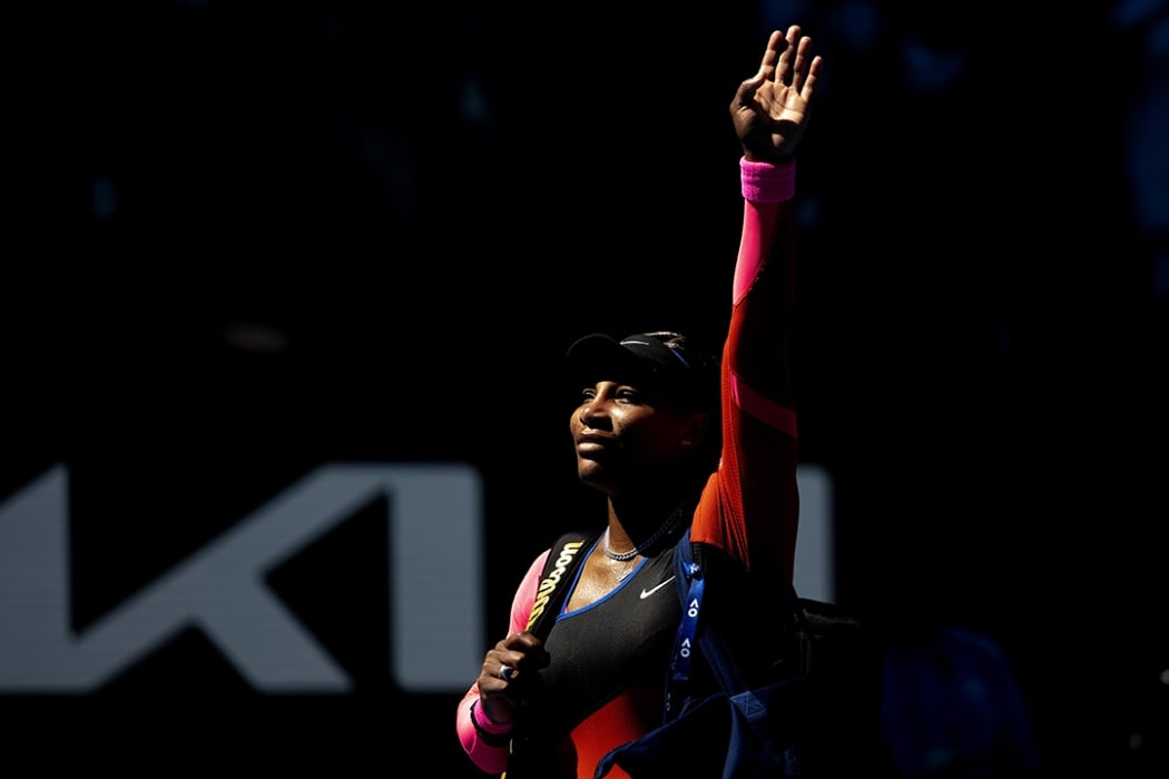 Serena Williams in her last Australian Open in 2021