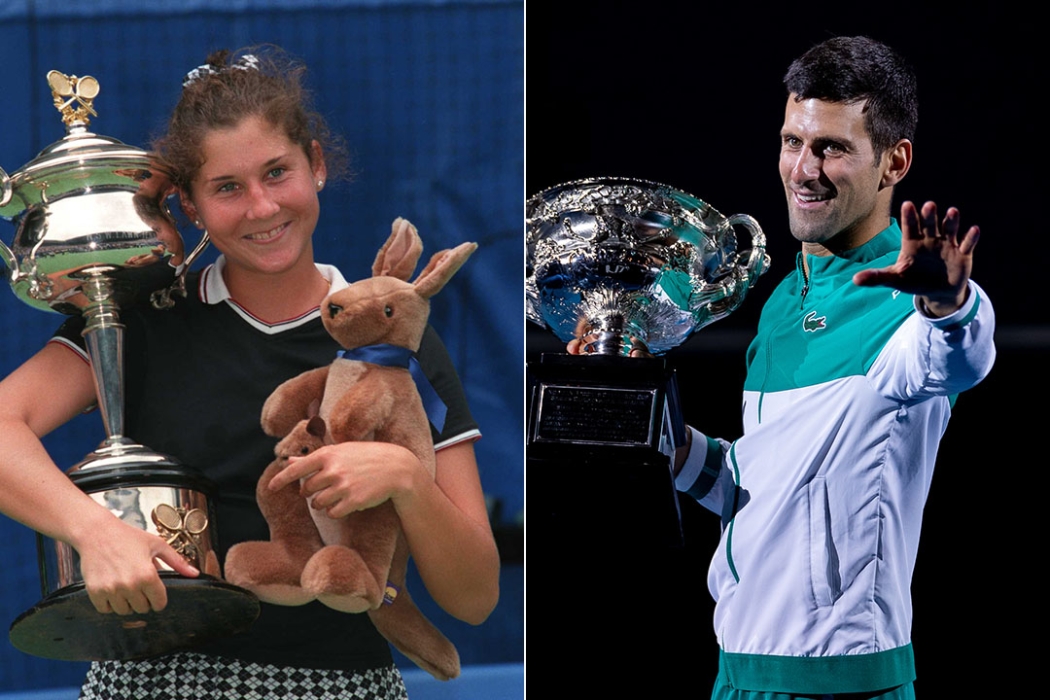 Monica Seles and Novak Djokovic have the best winning rates at Rod Laver Arena