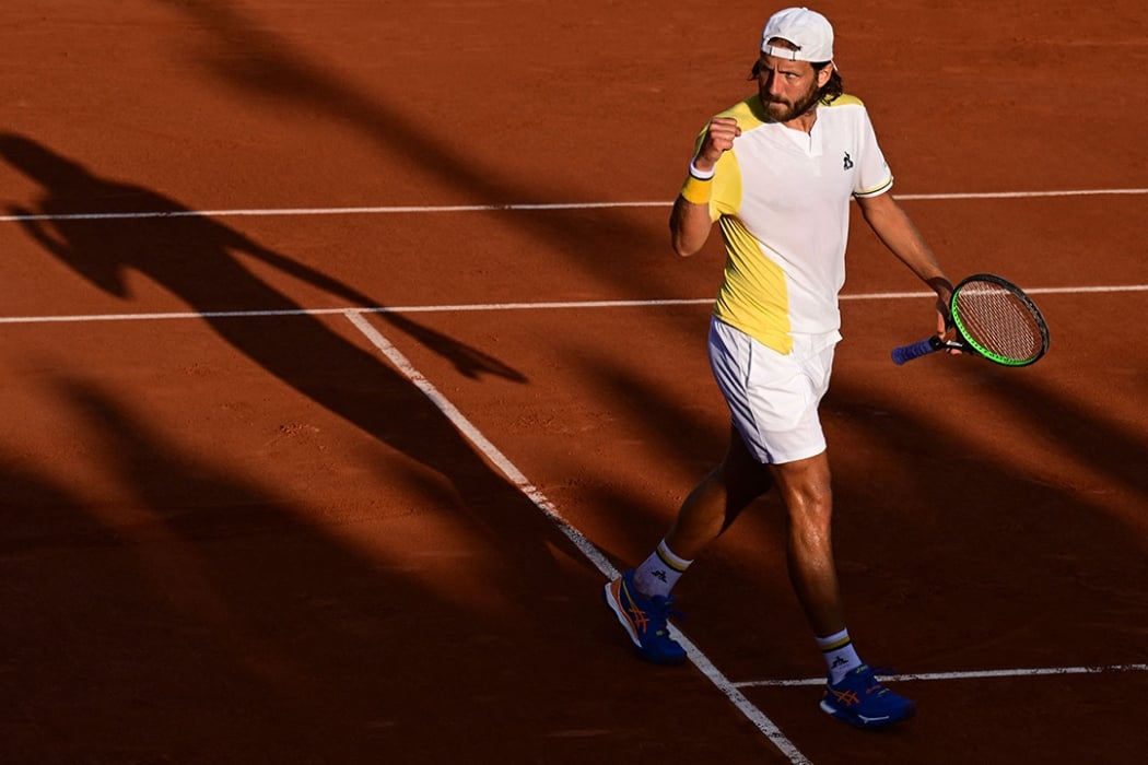 Lucas Pouille wins first-round match at Roland Garros 2023
