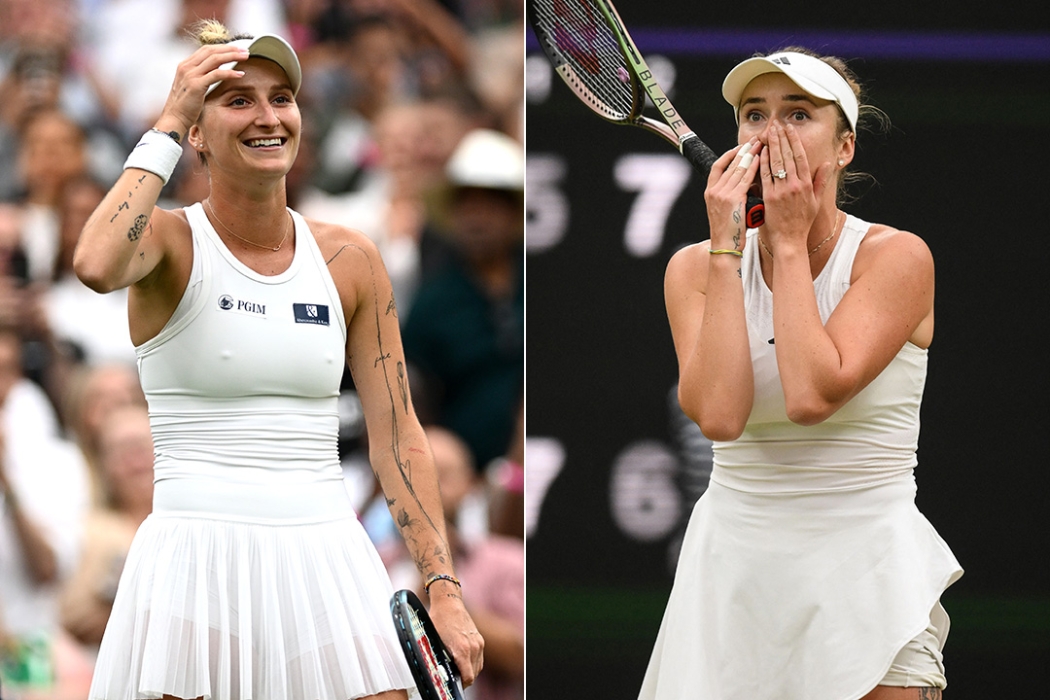 Marketa Vondrousova and Elina Svitolina reach the Wimbledon semifinals