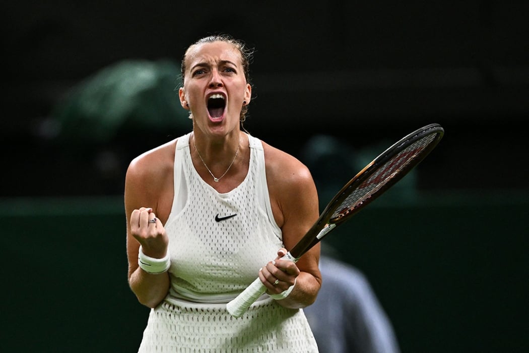 Petra Kvitova beats Jasmine Paolini in first round at Wimbledon