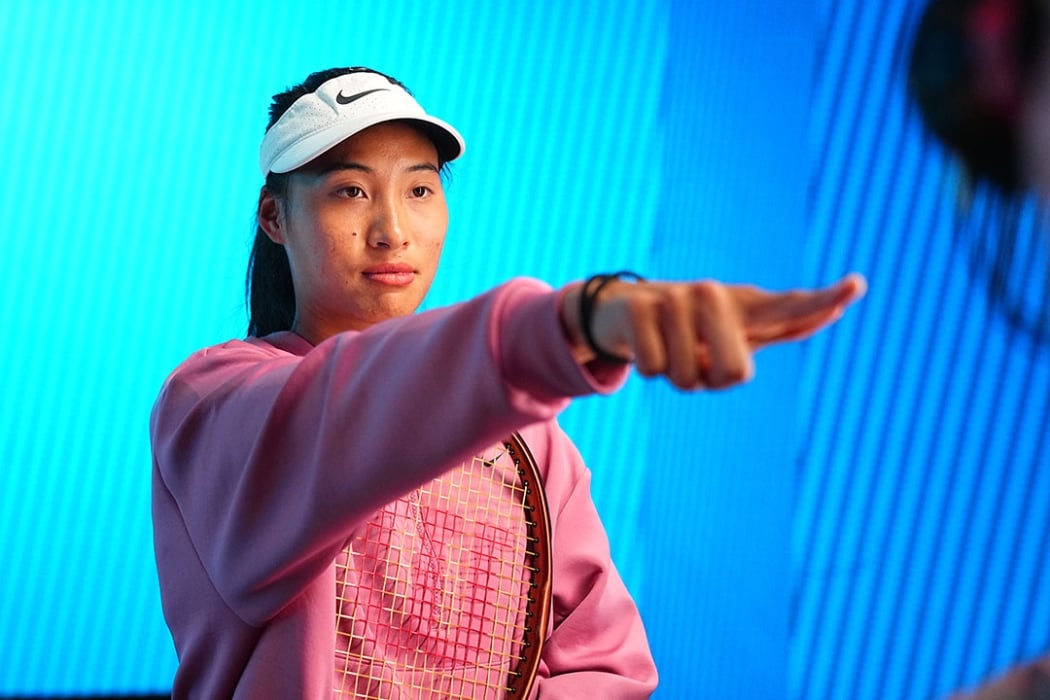Zheng Qinwen reached her first Grand Slam quarterfinal at the US Open