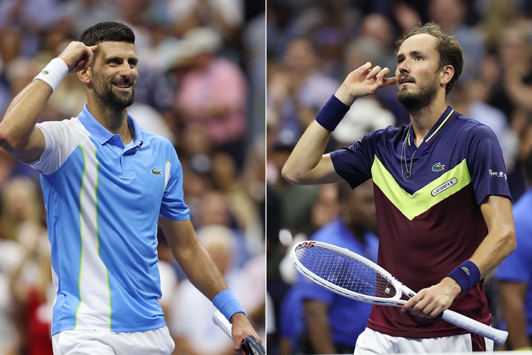 Novak Djokovic and Daniil Medvedev will play in the 2023 US Open final
