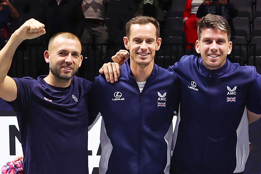 Leading Great Britain players Cameron Norrie, Dan Evans and Andy Murray