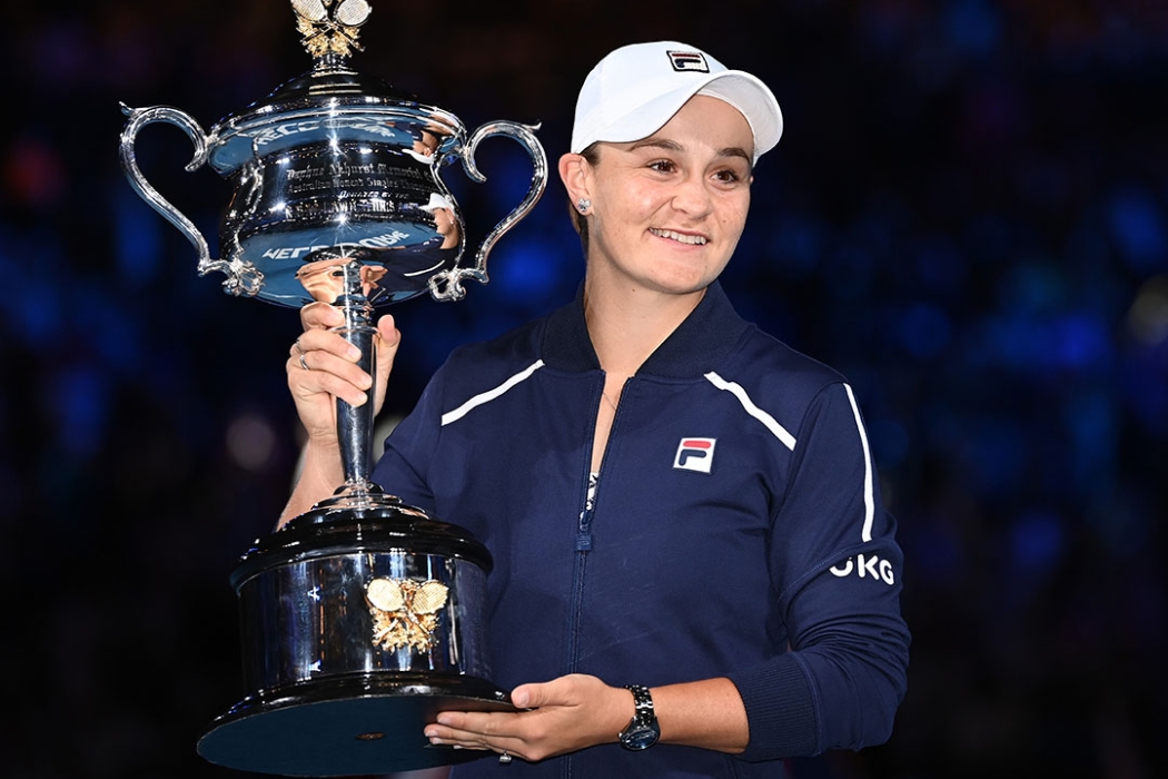 Ash Barty won the women's singles title at Australian Open 2022