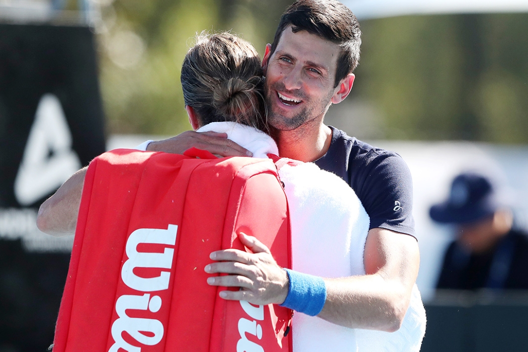 Novak Djokovic and Aryna Sabalenka