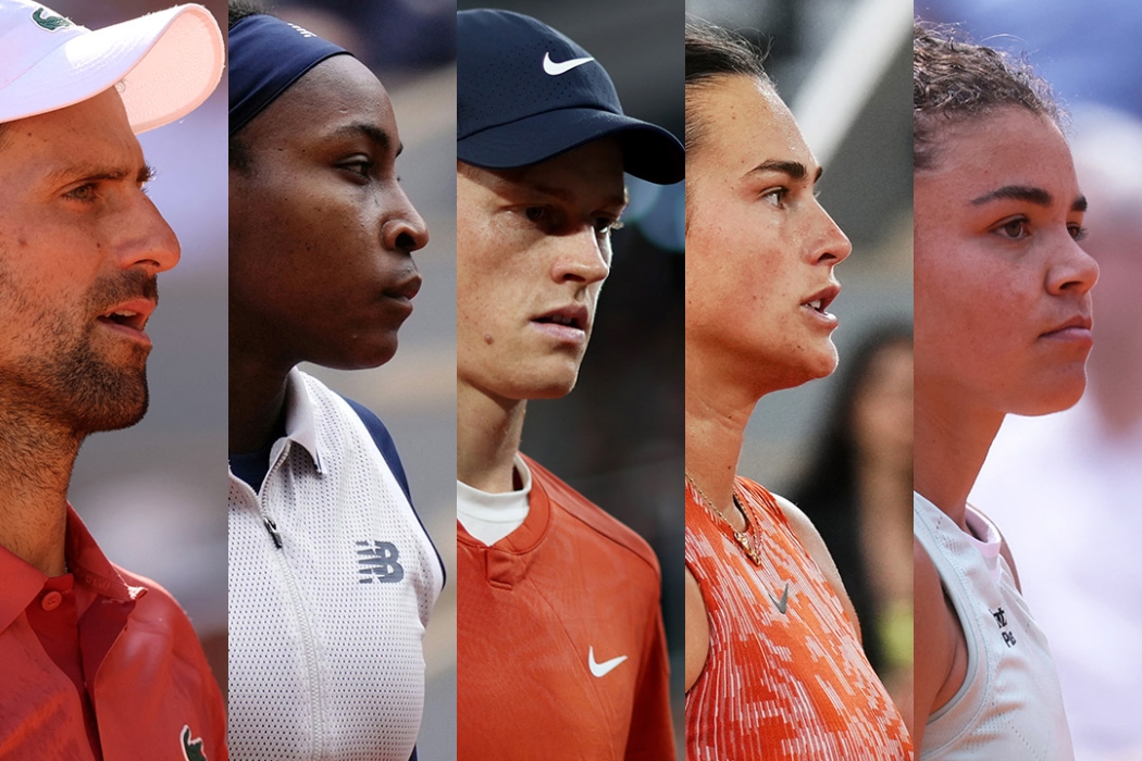 Five in focus June Sinner Sabalenka Gauff Djokovic Paolini