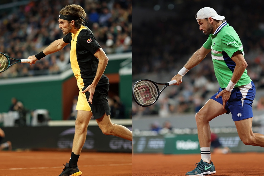 Stefanos Tsitsipas and Grigor Dimitrov are Roland Garros quarterfinalists