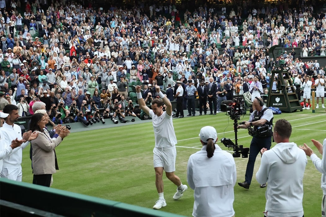 Andy Murray was farewelled on Wimbledon's Centre Court