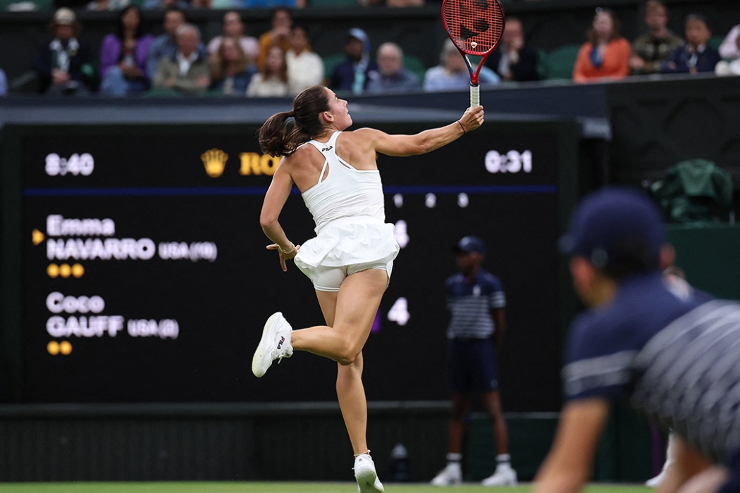 Emma Navarro defeated Coco Gauff to reach the Wimbledon quarterfinals