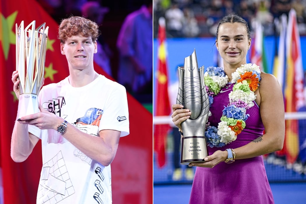 Jannik Sinner and Aryna Sabalenka were the champions in Shanghai and Wuhan