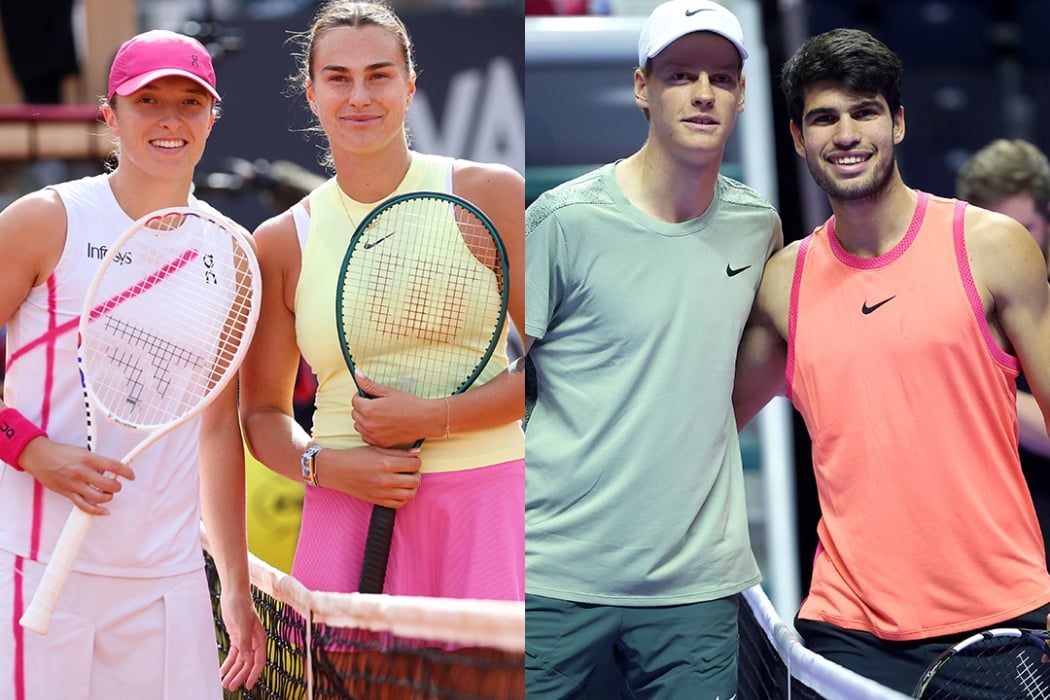 Iga Swiatek, Aryna Sabalenka, Jannik Sinner and Carlos Alcaraz are the top qualifiers at the WTA and ATP Finals