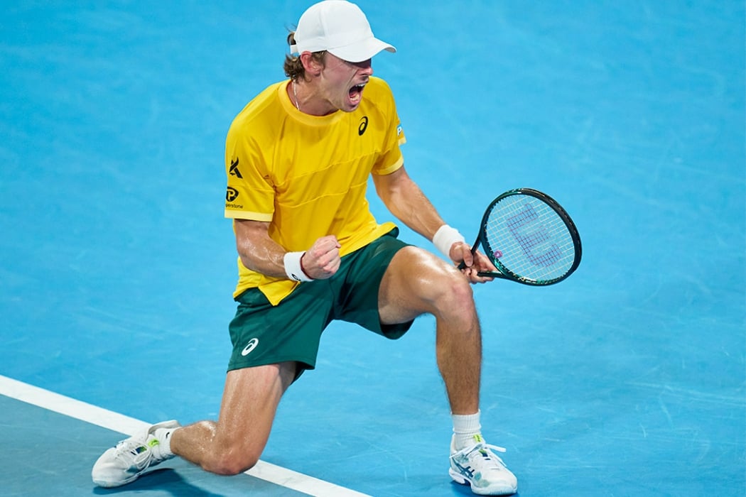 Alex de Minaur at the United Cup