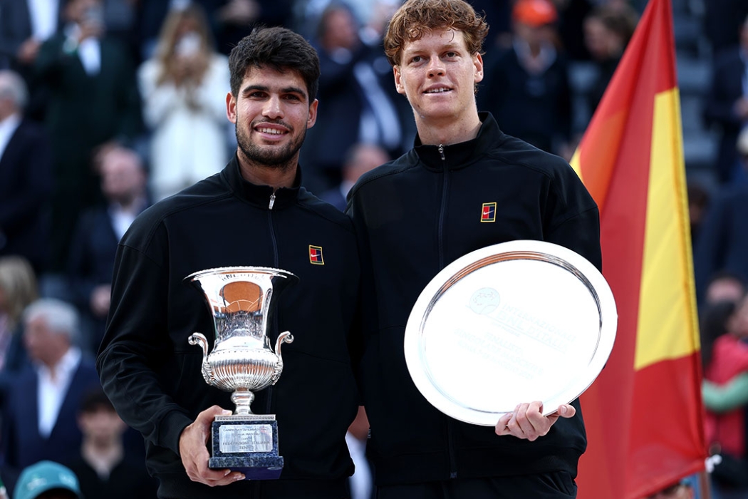 Carlos Alcaraz beat Jannik Sinner in the Rome Masters final