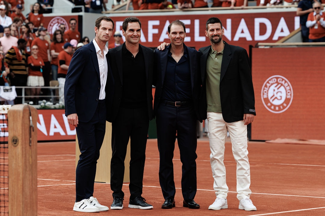 Rafael Nadal was joined by Roger Federer, Novak Djokovic and Andy Murray at Roland Garros