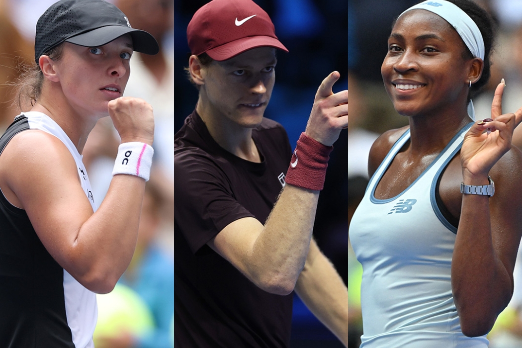Iga Swiatek, Jannik Sinner, Coco Gauff
