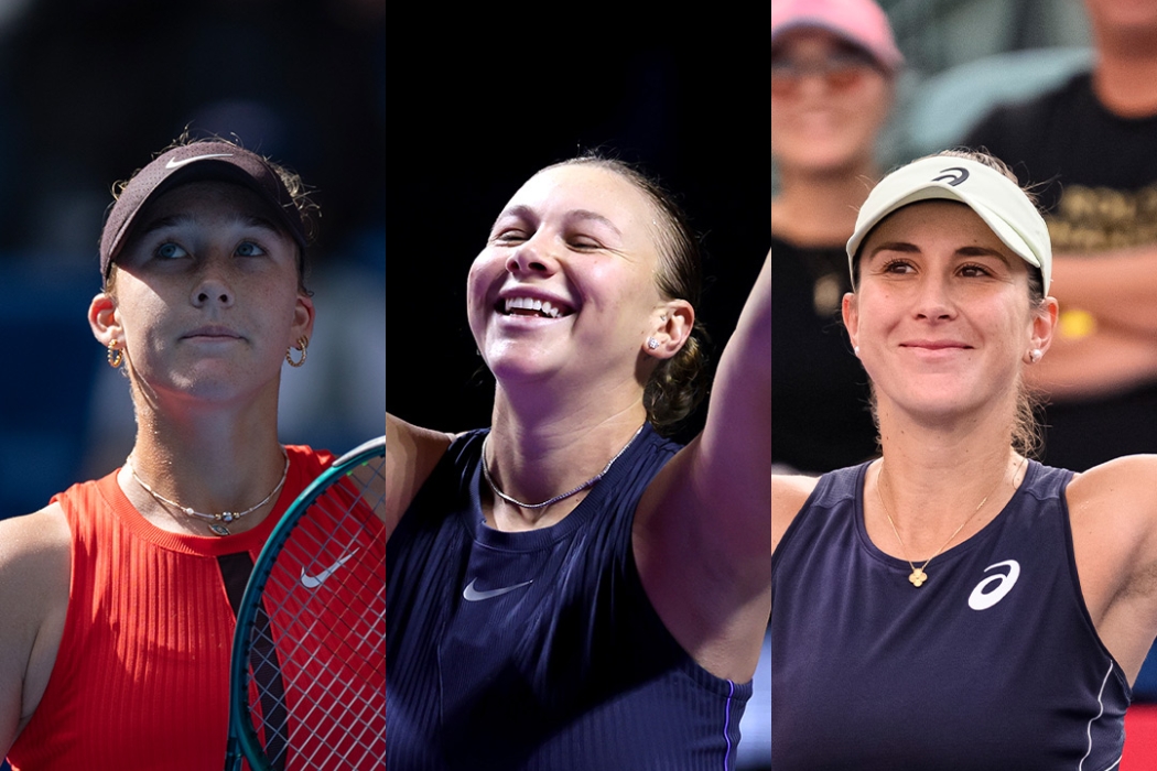 Mirra Andreeva, Amanda Anisimova and Belinda Bencic