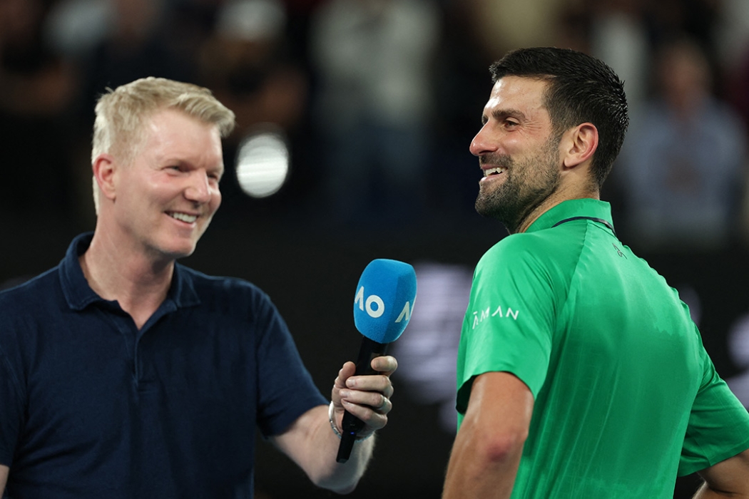 Novak Djokovic on-court interview Australian Open 2026