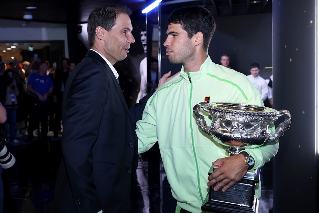 Rafael Nadal and Carlos Alcaraz