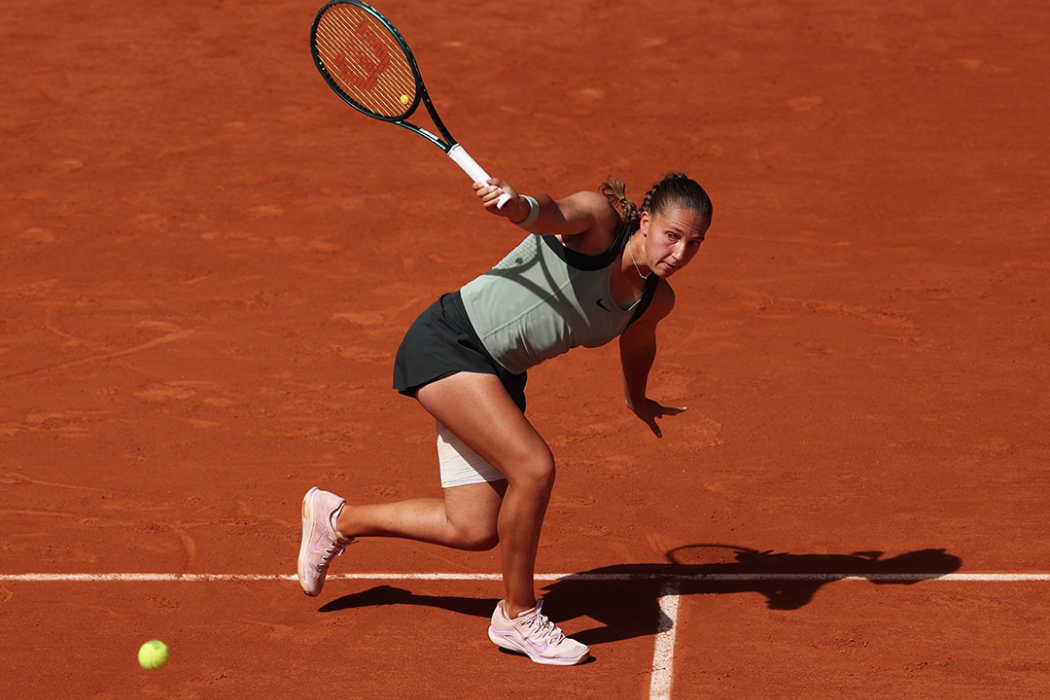 Diane Parry is through to the fourth round at Roland Garros