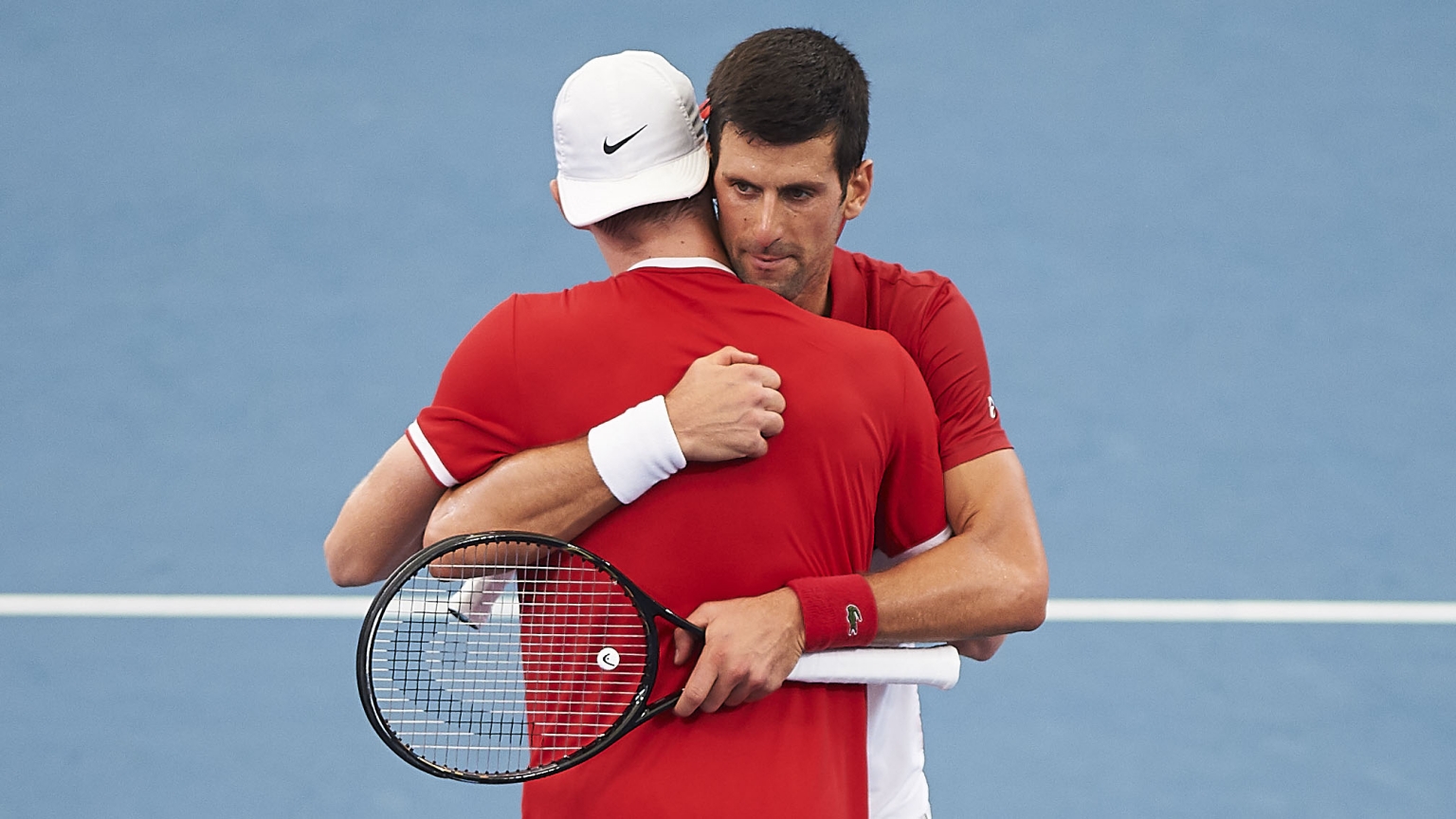 Novak Djokovic and Denis Shapovalov