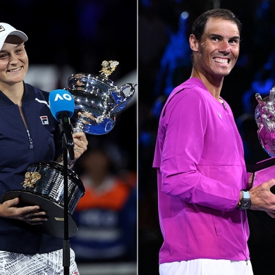 Ash Barty and Rafael Nadal win Australian Open 2022 singles titles