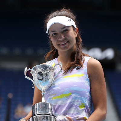 Petra Marcinko Australian Open 2022 girls' singles champion