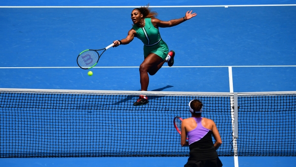 Serena Williams and Tatjana Maria
