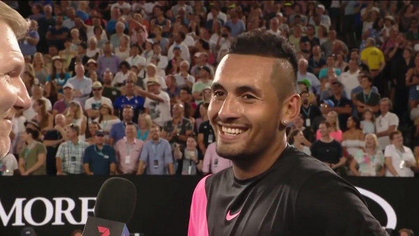 Nick Kyrgios declares love for Will Smith