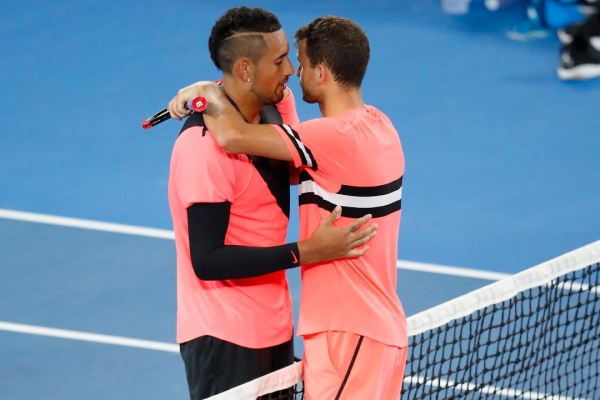 "Believe" - Kyrgios' classy parting exchange with Dimitrov