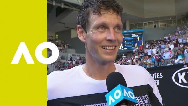 Tomas Berdych on-court interview