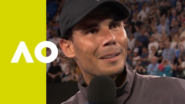 Rafael Nadal on-court interview (2R)