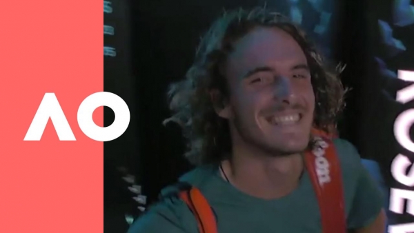 Behind the scenes: Smiling Tsitsipas exits after triumph over Federer