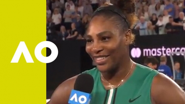 Serena Williams on-court interview