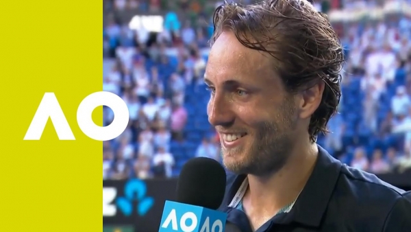 Lucas Pouille on-court interview