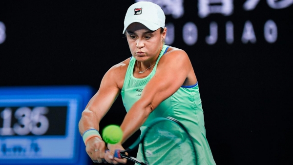 Barty bursts into second round