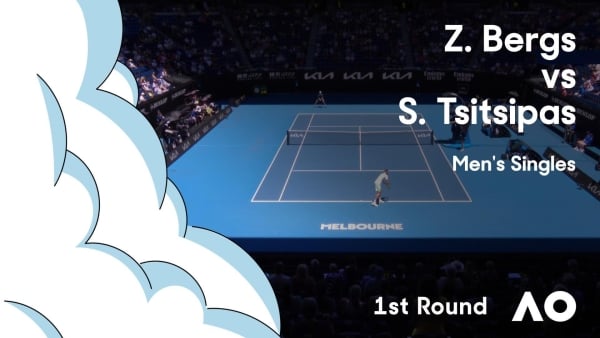 Zizou Bergs v Stefanos Tsitsipas Highlights | Australian Open 2024 First Round