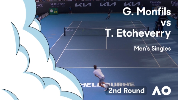 Gael Monfils v Tomas Martin Etcheverry Highlights | Australian Open 2024 Second Round
