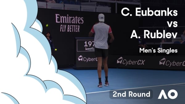 Christopher Eubanks v Andrey Rublev Highlights | Australian Open 2024 Second Round
