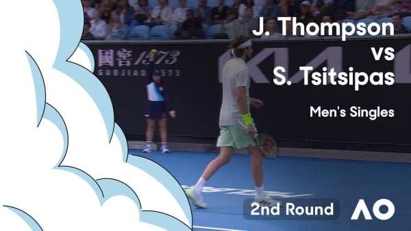 Jordan Thompson v Stefanos Tsitsipas Highlights | Australian Open 2024 Second Round