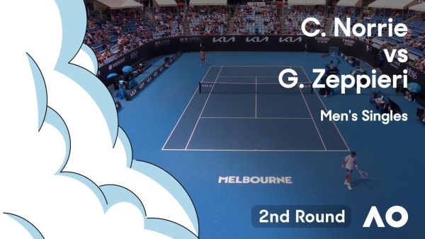 Cameron Norrie v Giulio Zeppieri Highlights | Australian Open 2024 Second Round