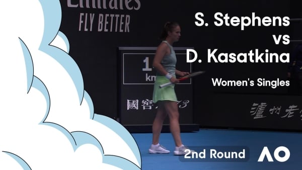 Sloane Stephens v Daria Kasatkina Highlights | Australian Open 2024 Second Round