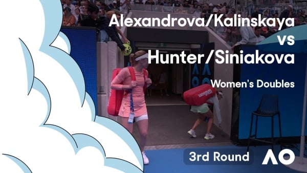 Alexandrova/Kalinskaya v Hunter/Siniakova Highlights | Australian Open 2024 Third Round