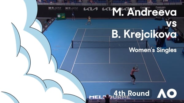 Mirra Andreeva v Barbora Krejcikova Highlights | Australian Open 2024 Fourth Round