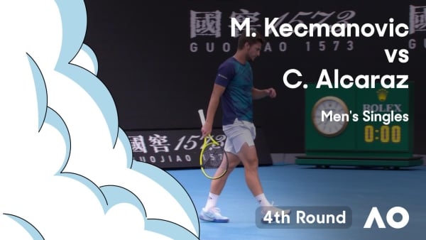 Miomir Kecmanovic v Carlos Alcaraz Highlights | Australian Open 2024 Fourth Round